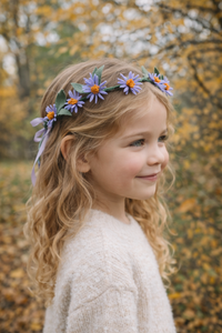 Blue Aster Flower Crown
