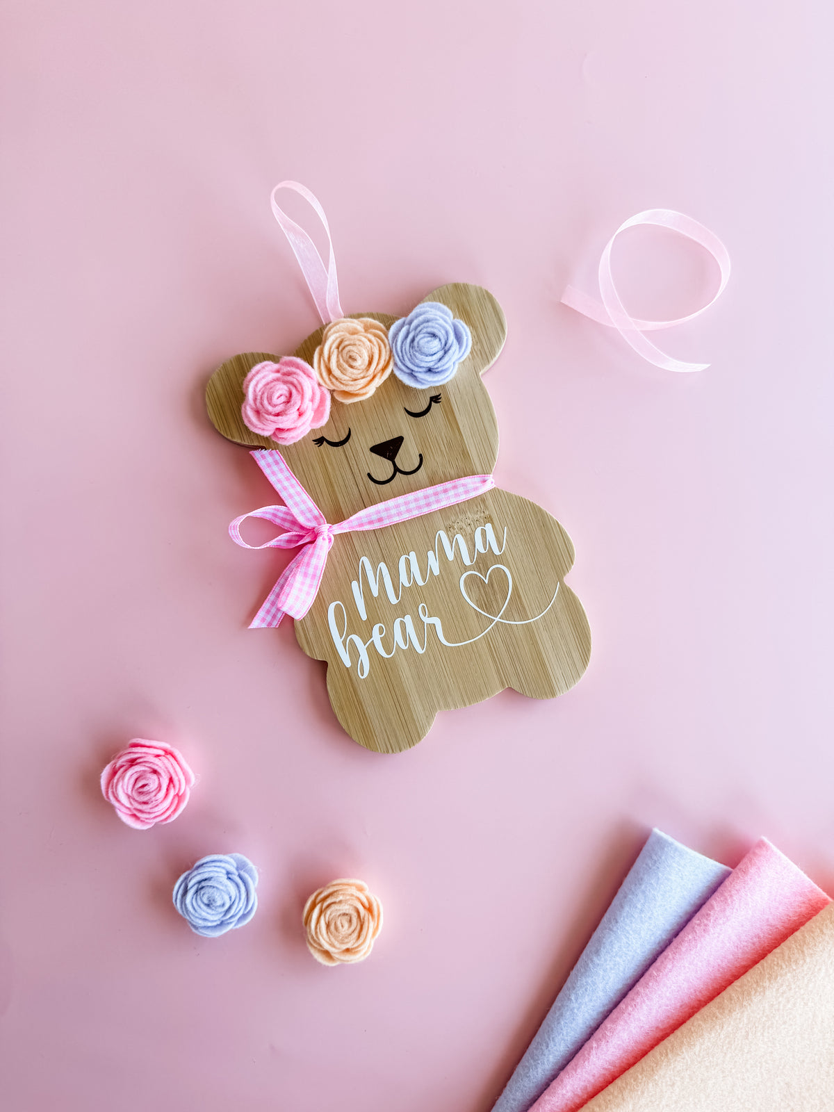 Mama Bear Bamboo Sign