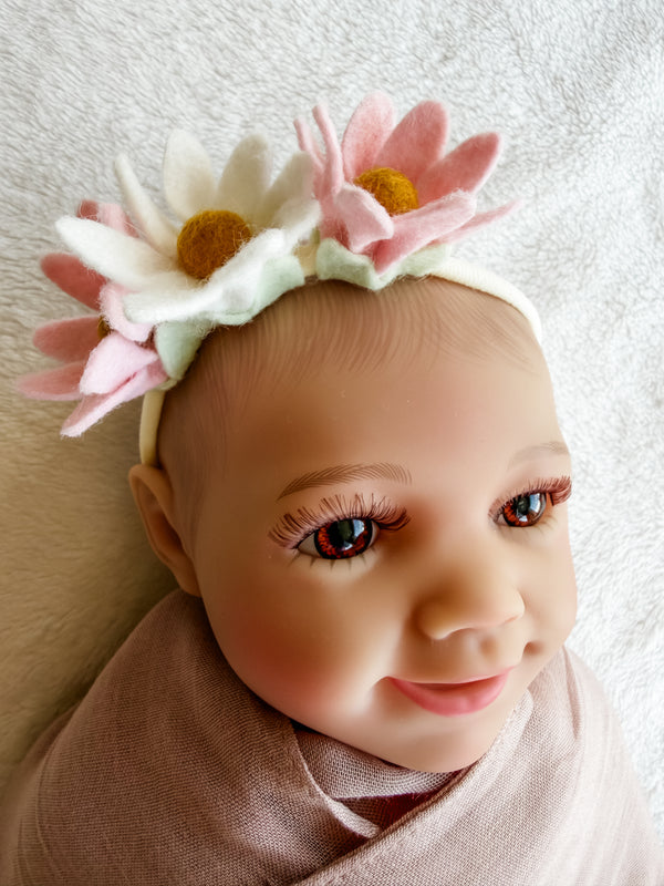 Pastel Daisy Trio Headband