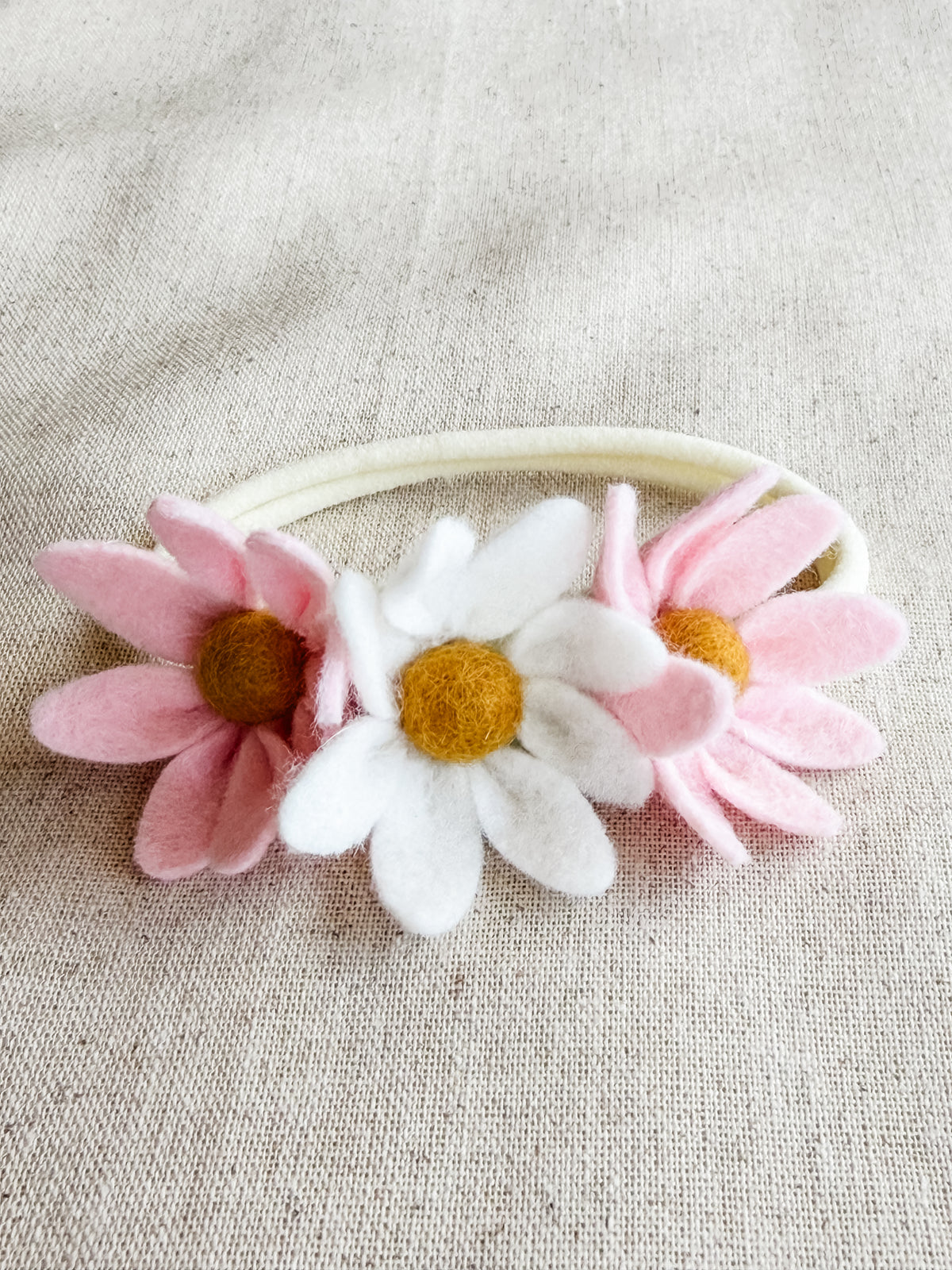 Pastel Daisy Trio Headband