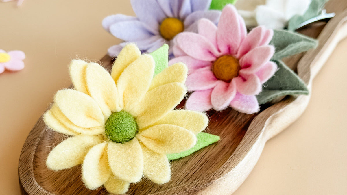 Pastel Daisy Hair Clip