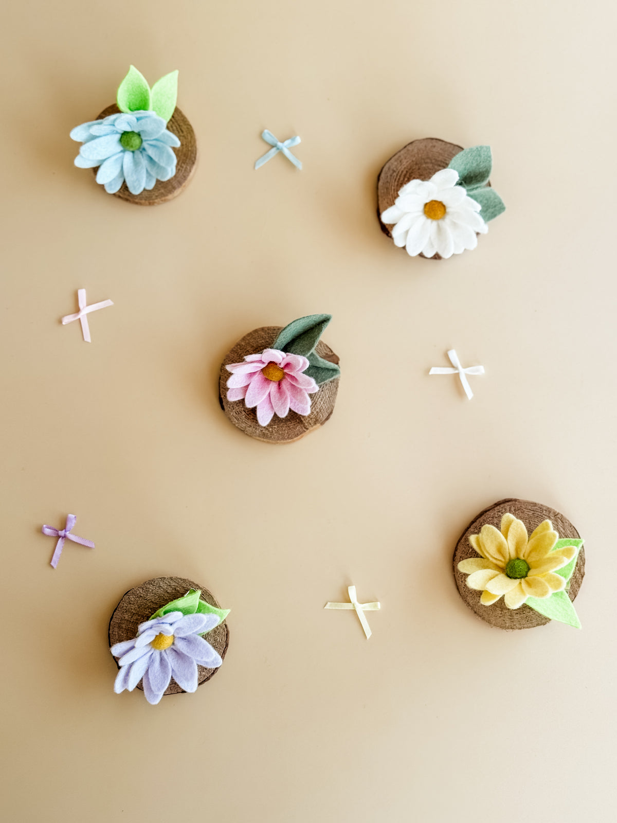 Pastel Daisy Hair Clip