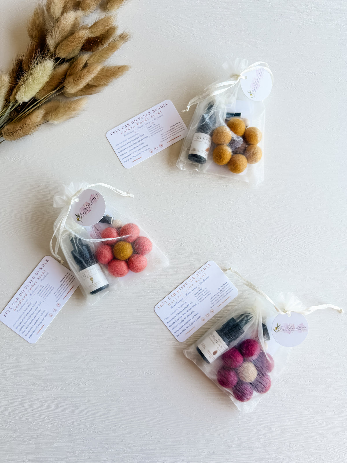 Autumn Flower Car Diffuser Bundle