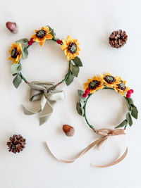 Sunflower Halo Flower Crown