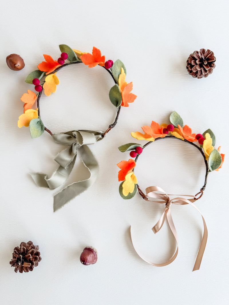 Fall Leaves Flower Crown