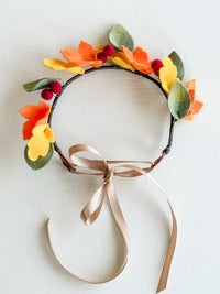 Fall Leaves Flower Crown