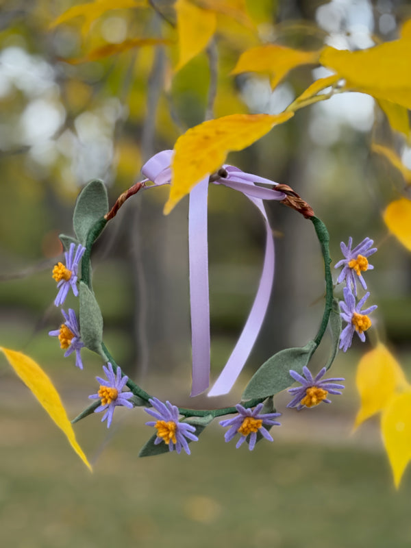 Blue Aster Flower Crown