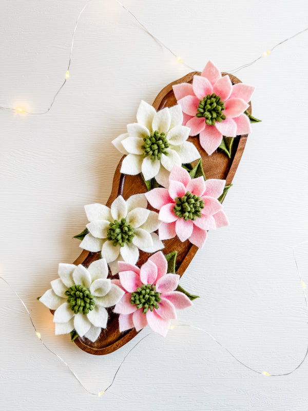 Poinsettia Hair Clip
