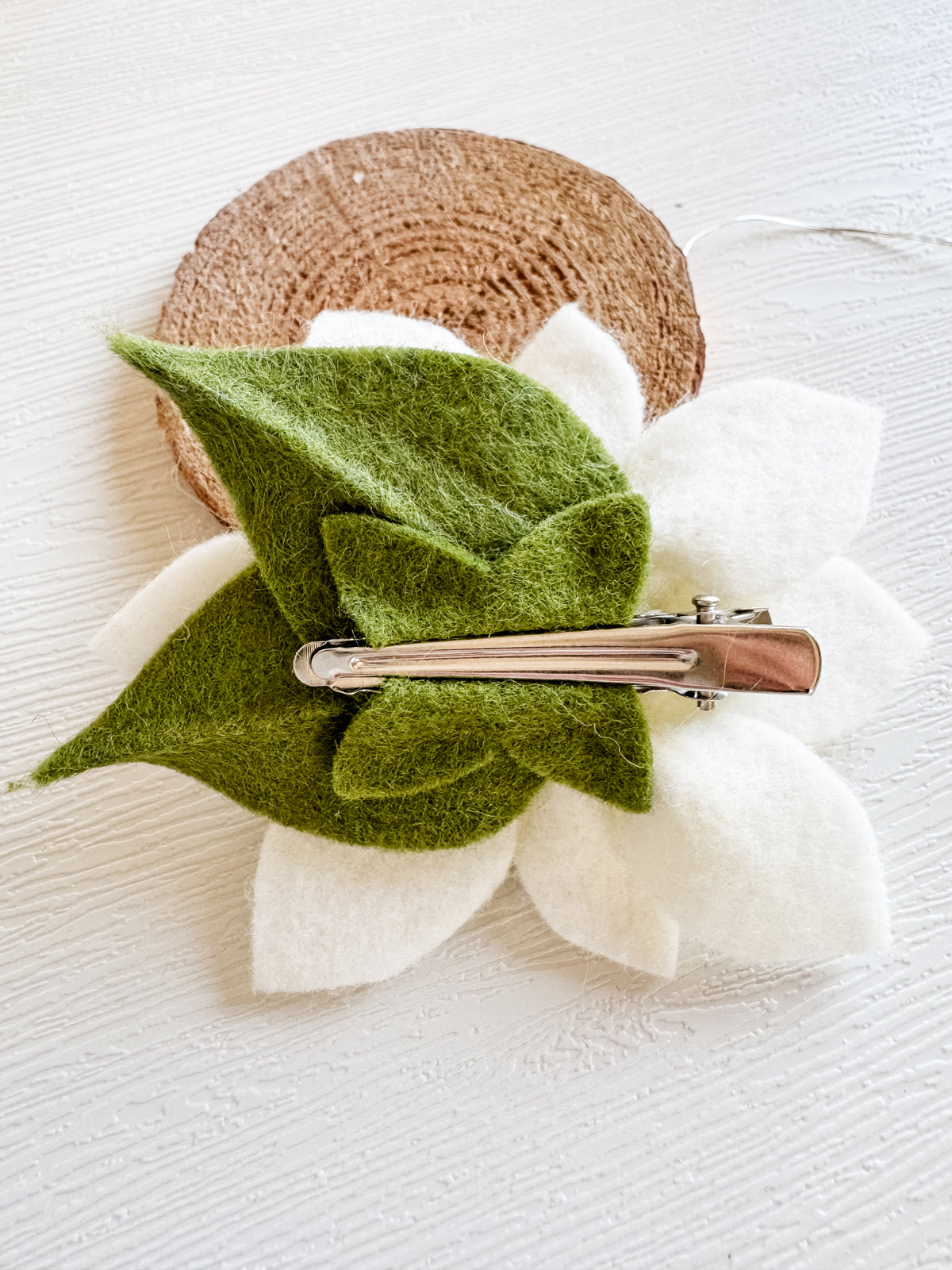 Poinsettia Hair Clip