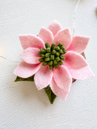 Poinsettia Hair Clip