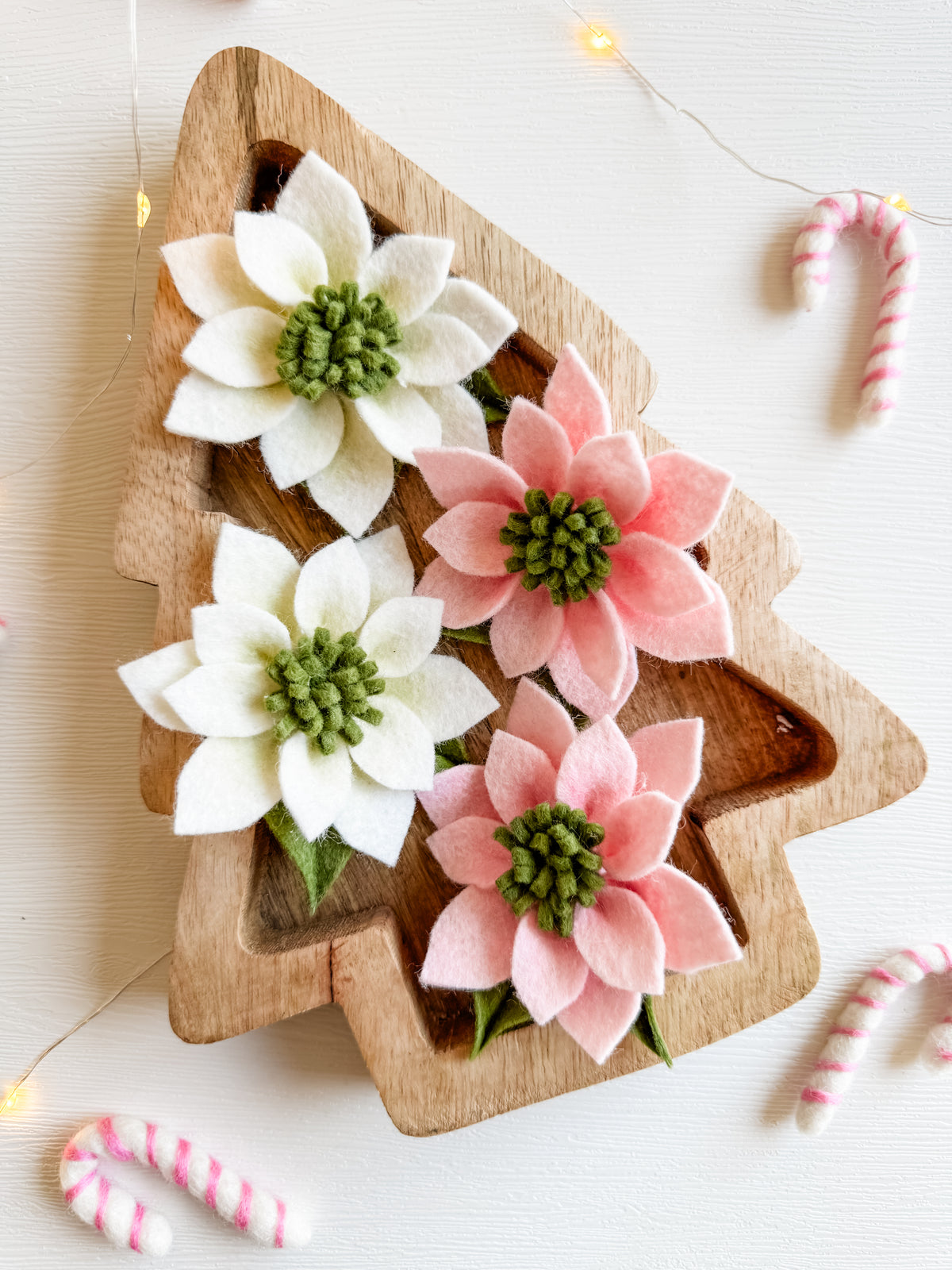 Poinsettia Hair Clip
